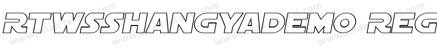 RTWSShangYaDemo Regular MicrosoftYa字体转换